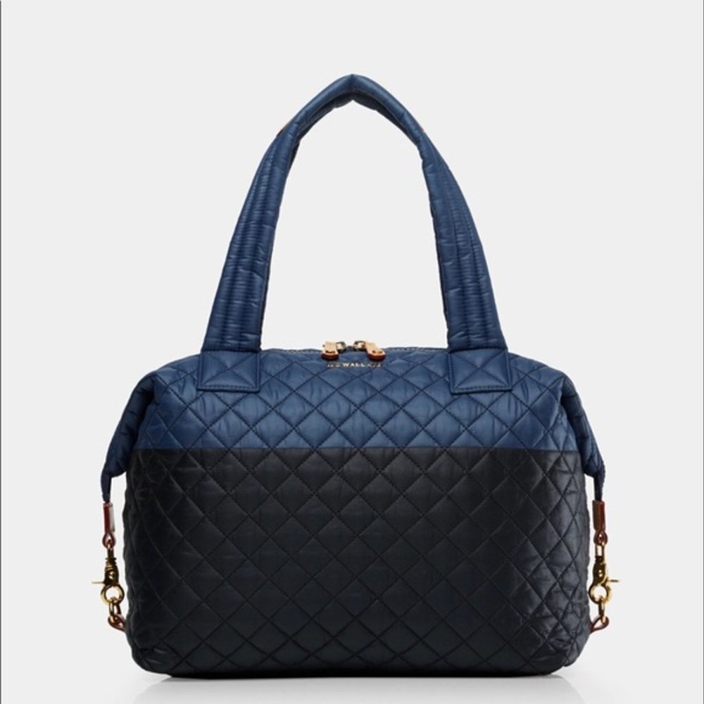 MZ WALLACE LARGE SUTTON IN BLACK & NAVY